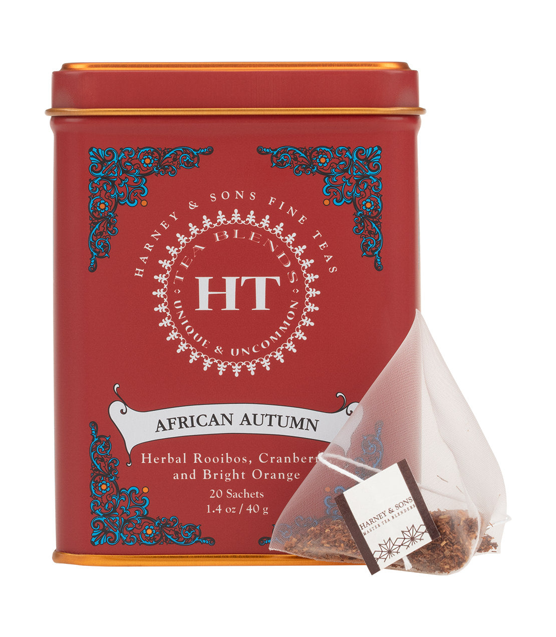 African Autumn, HT Tin of 20 Sachets from Harney & Sons Fine Teas