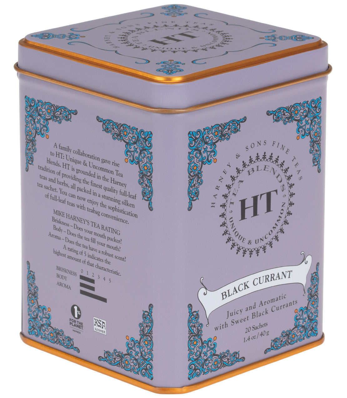 Black Currant, HT Tin of 20 Sachets from Harney & Sons Fine Teas