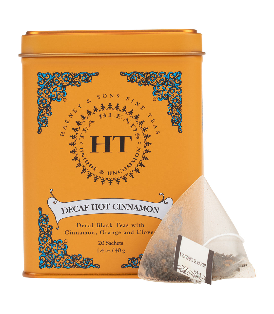 Decaf Hot Cinnamon Spice, HT Tin of 20 Sachets from Harney & Sons Fine Teas