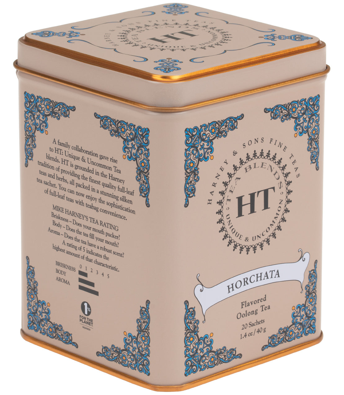 Horchata, HT Tin of 20 Sachets from Harney & Sons Fine Teas