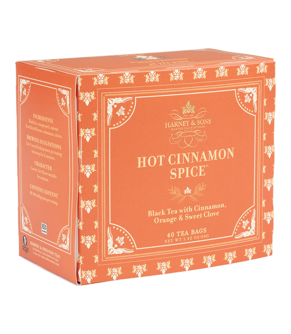 Hot Cinnamon Spice Premium Teabags from Harney & Sons Fine Teas