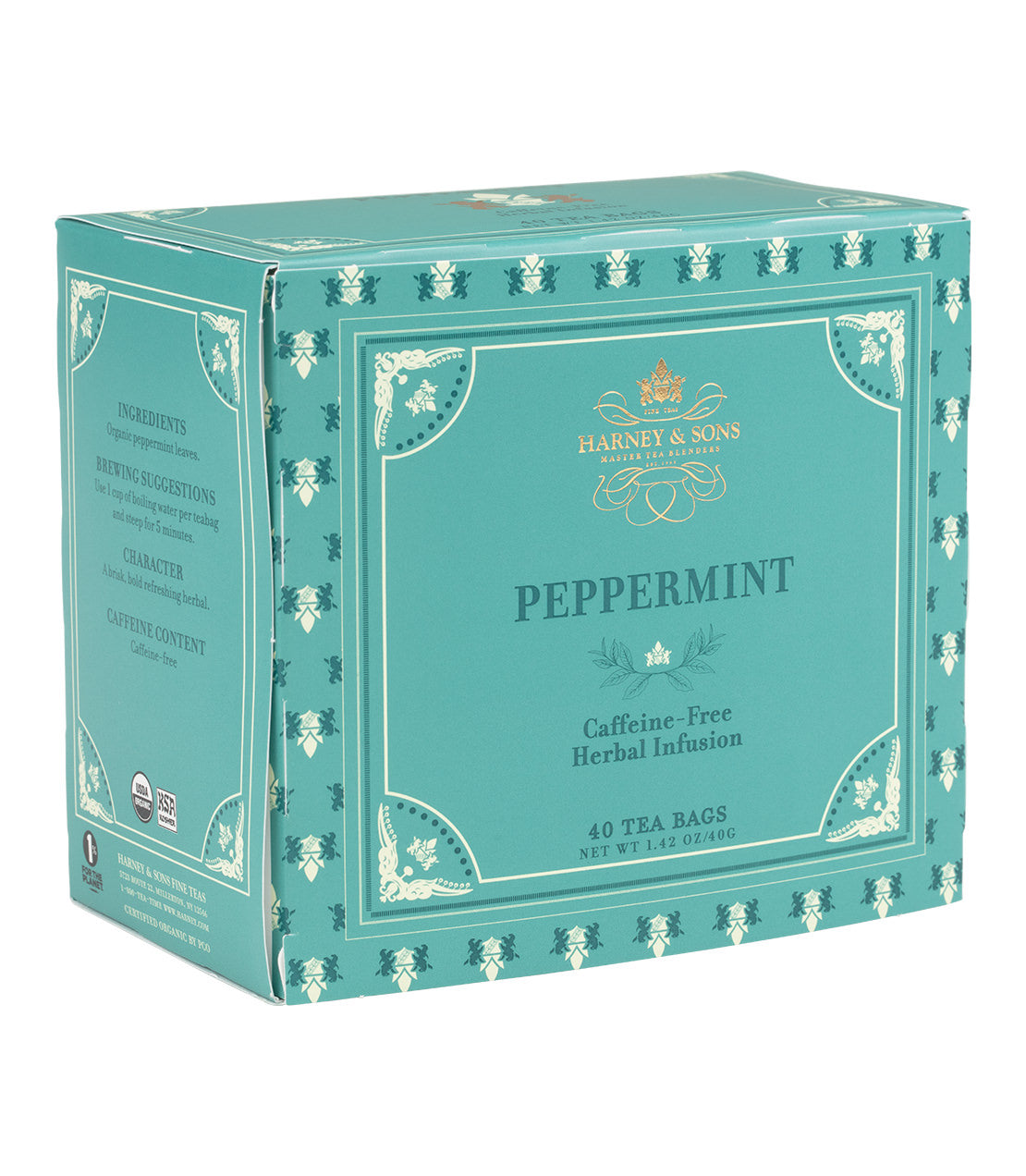 Organic Peppermint Herbal Premium Teabags from Harney & Sons Fine Teas
