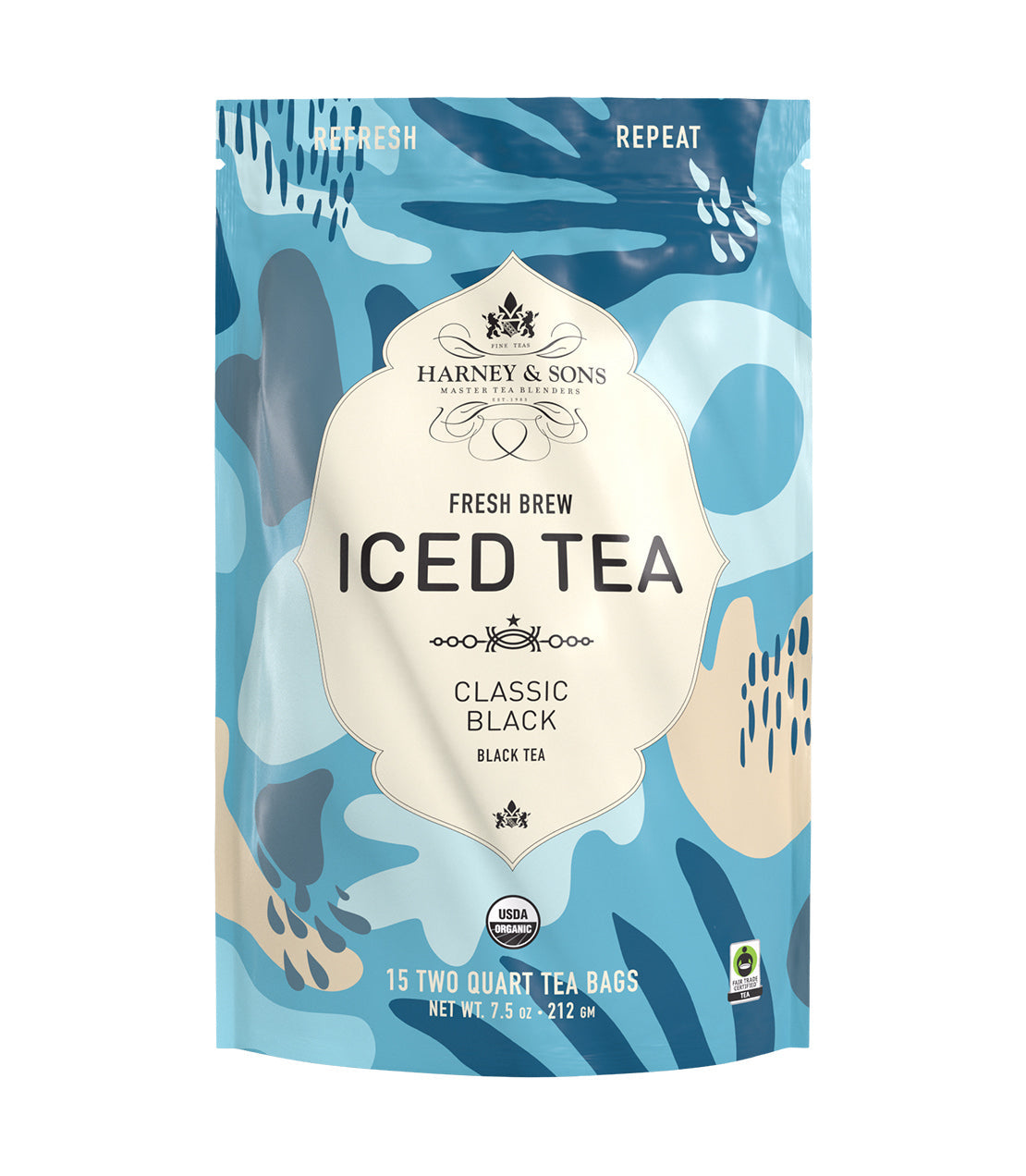 Organic Plain Black (Classic Black) Fresh Brew Iced Tea from Harney & Sons Fine Teas