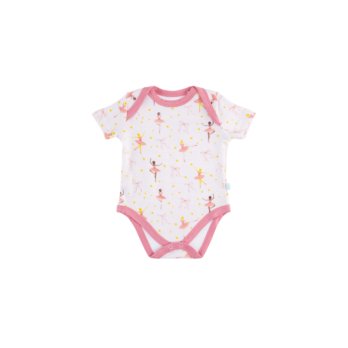 Baby Short-Sleeve Bamboo Bodysuit From Dreamland Baby