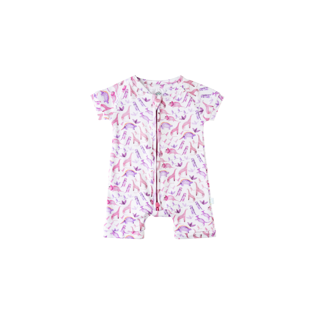 Baby Short-Sleeve Bamboo Romper From Dreamland Baby