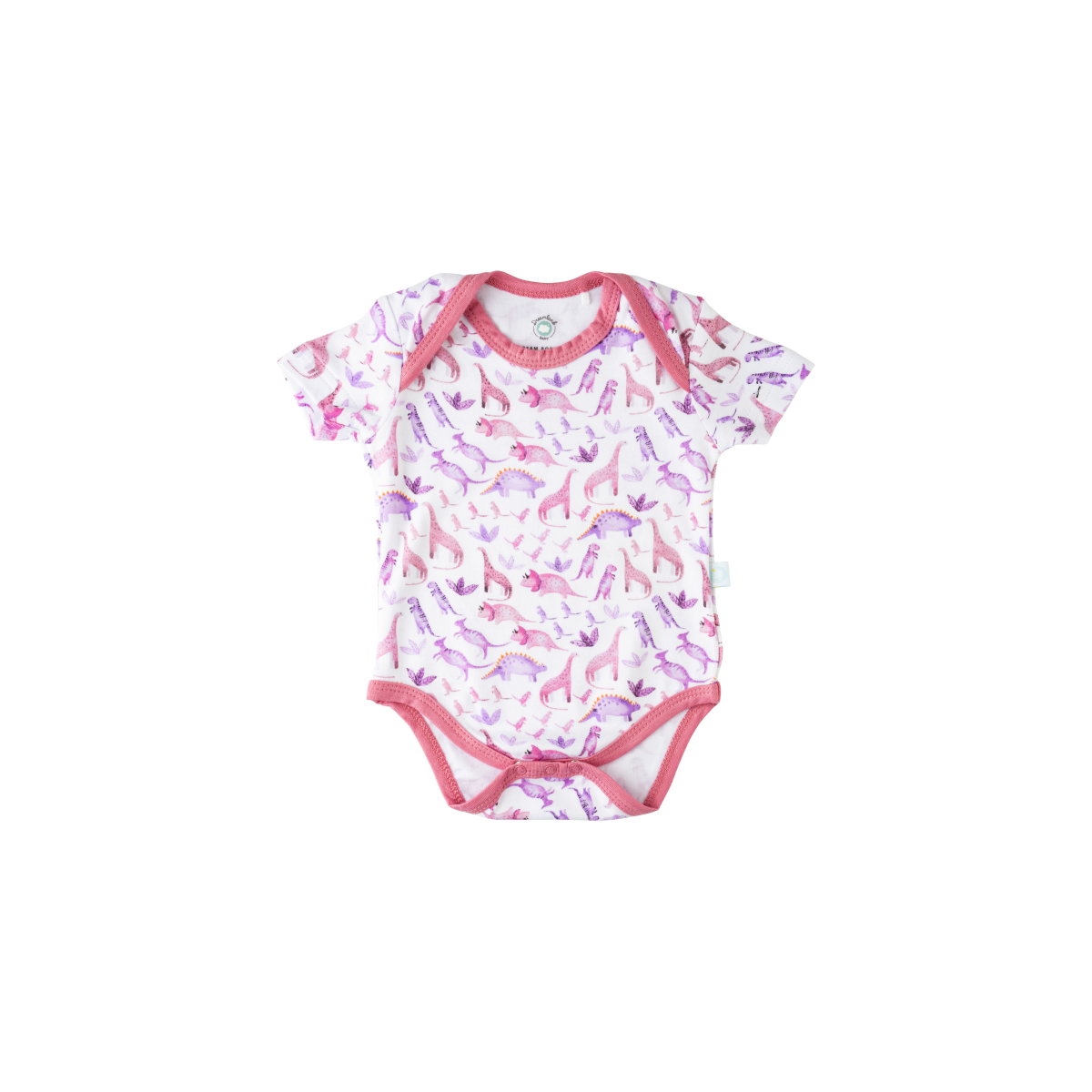 Baby Short-Sleeve Bamboo Bodysuit From Dreamland Baby