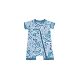 Baby Short-Sleeve Bamboo Romper From Dreamland Baby