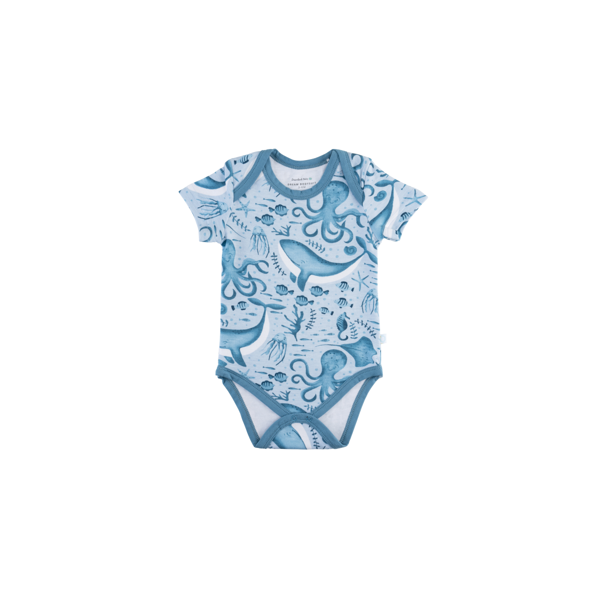 Baby Short-Sleeve Bamboo Bodysuit From Dreamland Baby