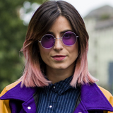 Retro Hippie Metal Lennon Round Color Lens Sunglasses 8594 from zeroUV
