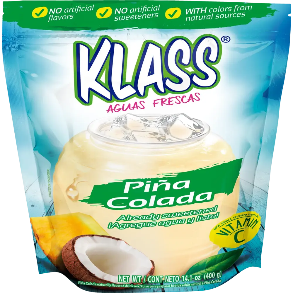 Klass Listo Pina Colada Drink Mix Powder 14.1 oz from Mexmax INC.