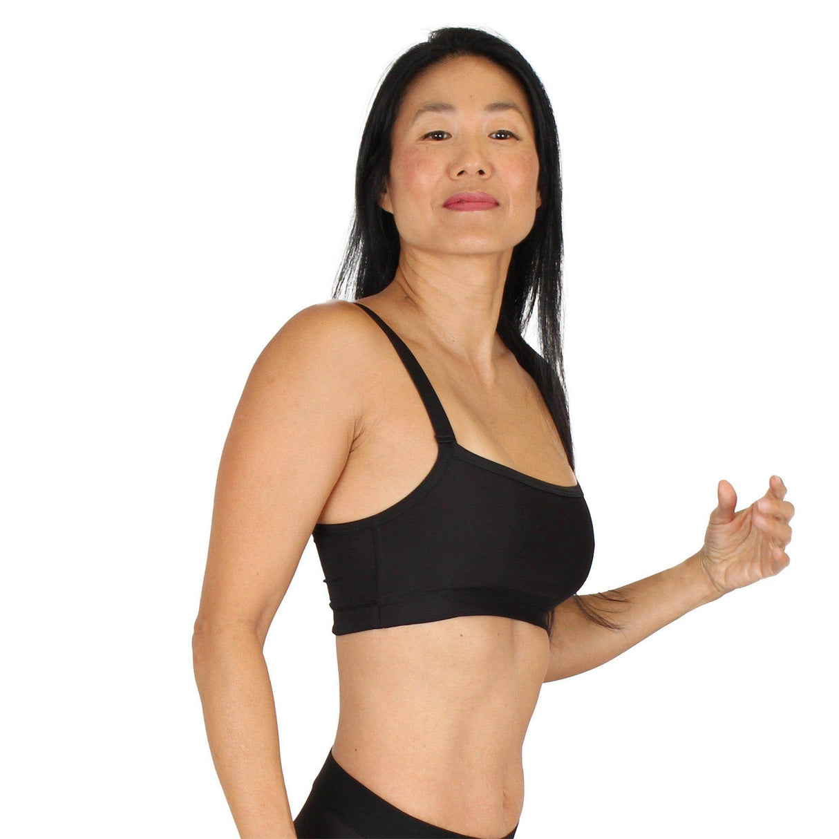 Light Support Sports Bra | Black From Undersummers