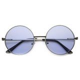 Retro Hippie Mid Sized Round Color Lens Sunglasses 9814 from zeroUV