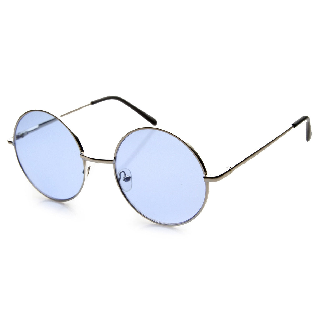 Retro Hippie Mid Sized Round Color Lens Sunglasses 9814 from zeroUV