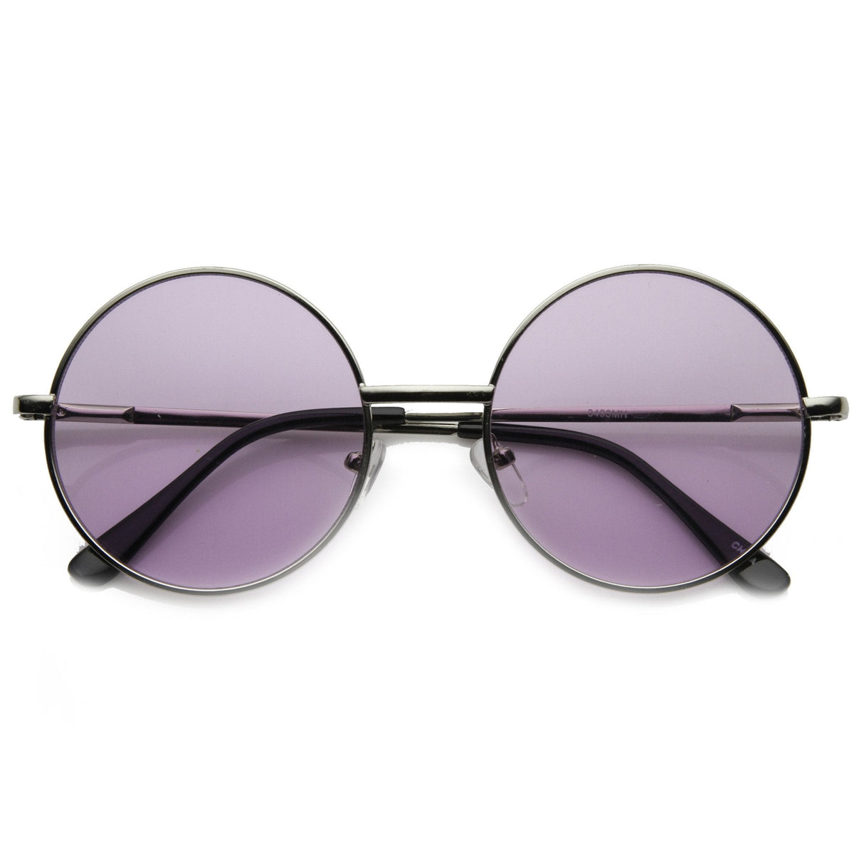 Retro Hippie Mid Sized Round Color Lens Sunglasses 9814 from zeroUV