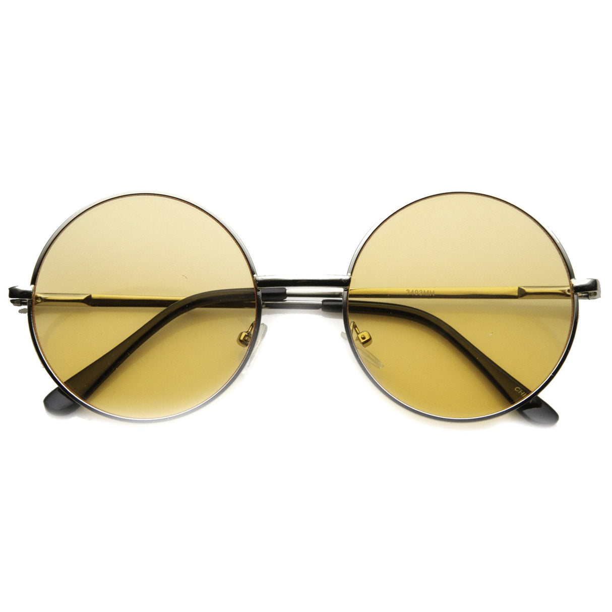 Retro Hippie Mid Sized Round Color Lens Sunglasses 9814 from zeroUV