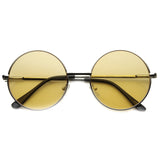 Retro Hippie Mid Sized Round Color Lens Sunglasses 9814 from zeroUV