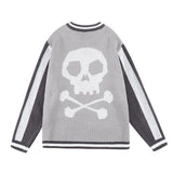 Easy Skull Knit Bomber Jacket from Niepce Inc