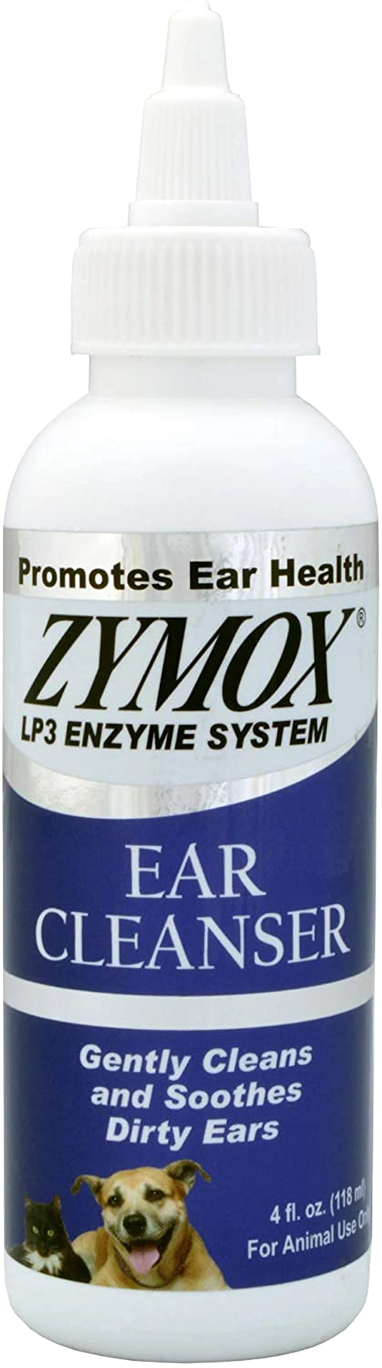 Zymox Veterinary Strength Dog & Cat Ear Cleanser (4 oz) from HardyPaw