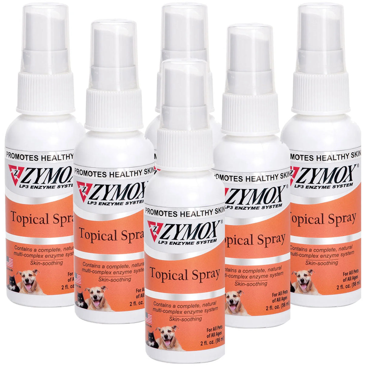 Zymox Topical Spray Hydrocortisone Free for Dogs & Cats (2 oz) from HardyPaw