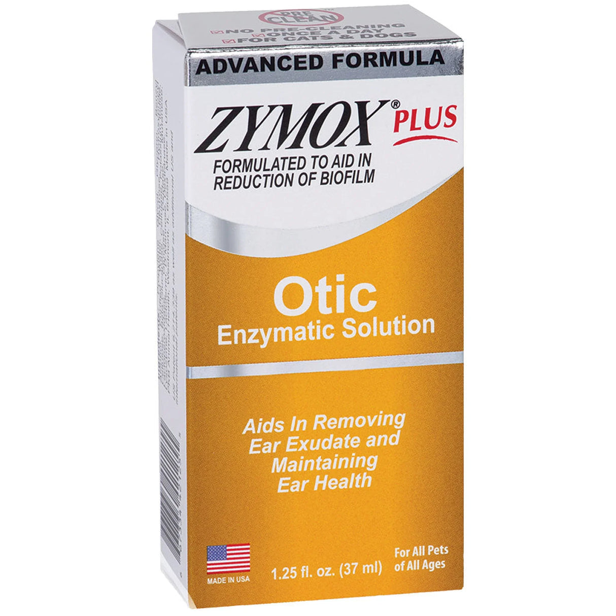 Zymox Plus Advanced Otic Ear Treatment without Hydrocortisone (1.25 oz) from HardyPaw