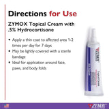 Zymox Topical Cream Hydrocortisone 0.5% for Dogs & Cats (1 oz) from HardyPaw