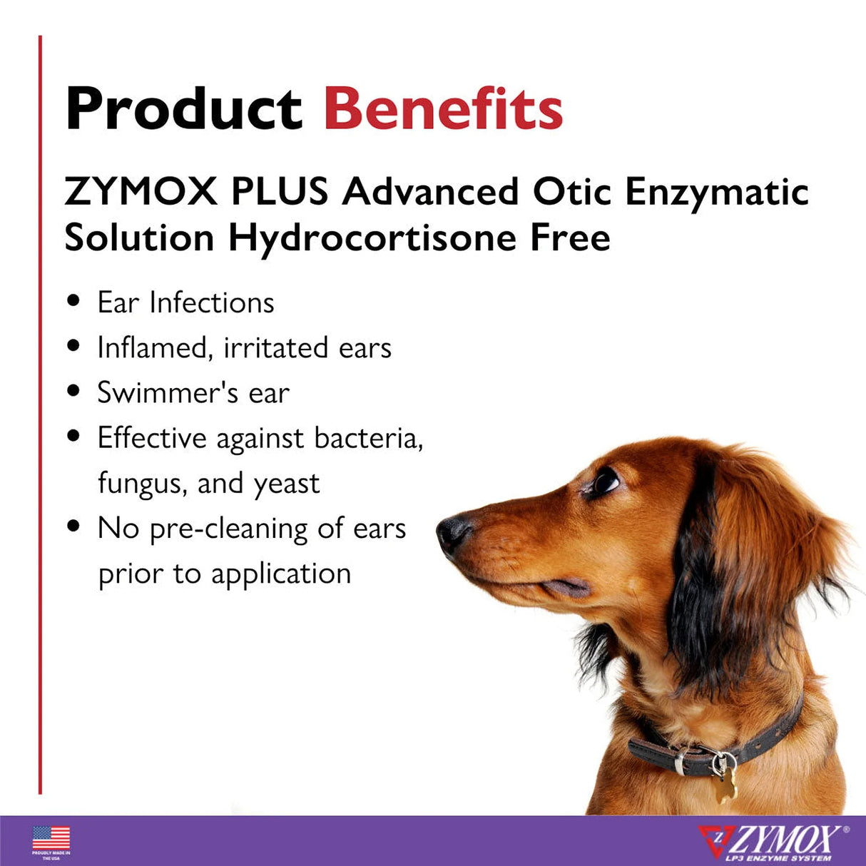 Zymox Plus Advanced Otic Ear Treatment without Hydrocortisone (1.25 oz) from HardyPaw