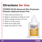 Zymox Plus Advanced Otic Ear Treatment without Hydrocortisone (1.25 oz) from HardyPaw