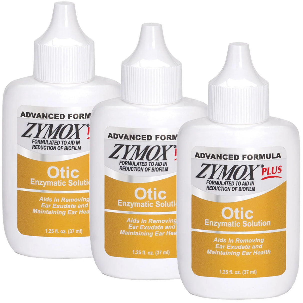 Zymox Plus Advanced Otic Ear Treatment without Hydrocortisone (1.25 oz) from HardyPaw