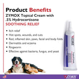 Zymox Topical Cream Hydrocortisone 0.5% for Dogs & Cats (1 oz) from HardyPaw