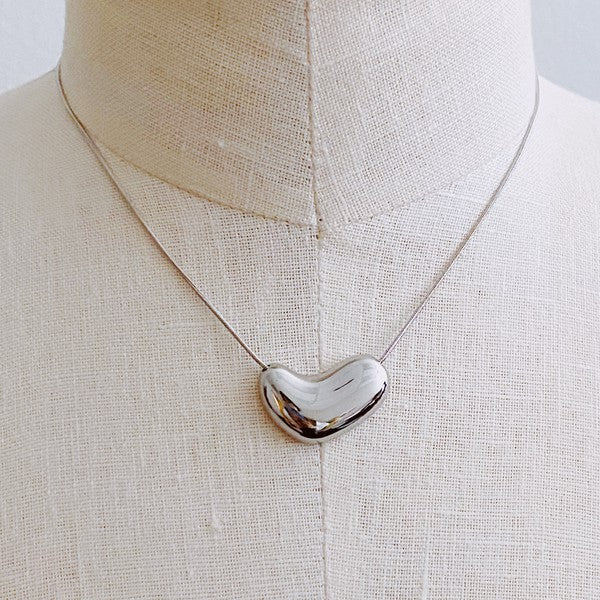 Bold Molten Heart Necklace from My Pampered Life Seattle