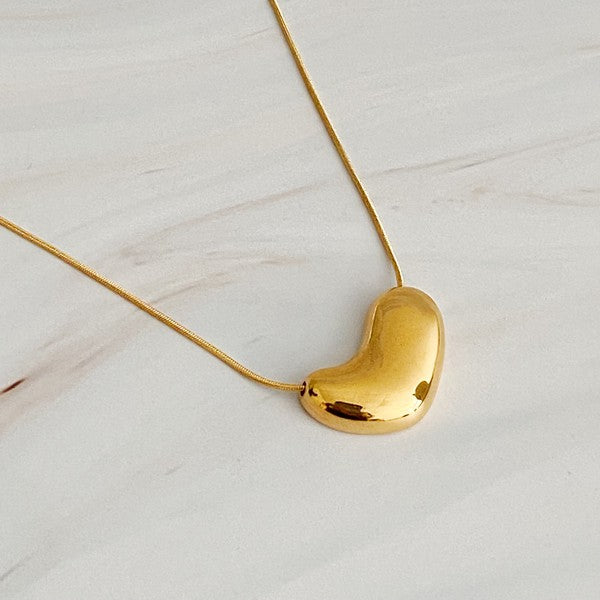 Bold Molten Heart Necklace from My Pampered Life Seattle