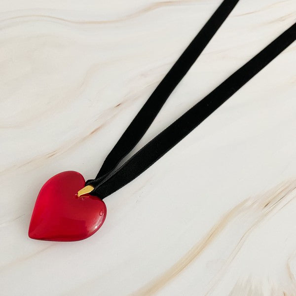 Bold In Red Black Sash Necklace from My Pampered Life Seattle