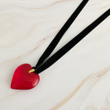 Bold In Red Black Sash Necklace from My Pampered Life Seattle