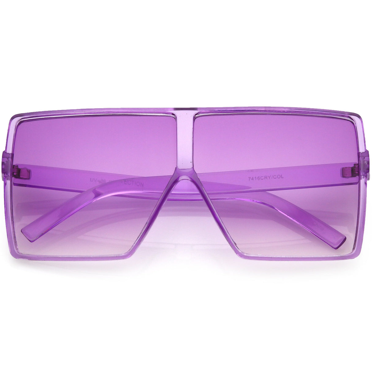 Women's Oversize Festival Color Tone Square Sunglasses C581 from zeroUV