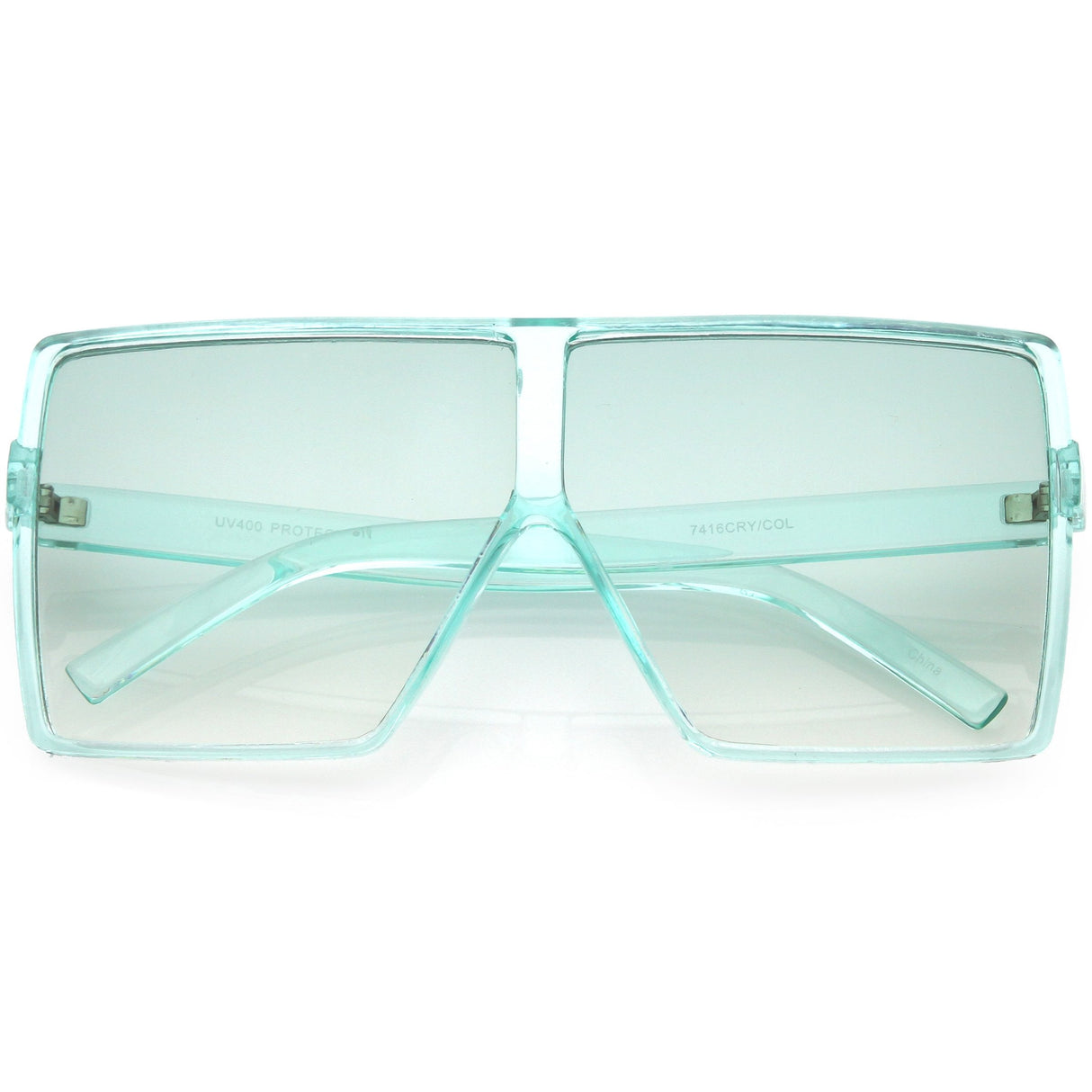 Women's Oversize Festival Color Tone Square Sunglasses C581 from zeroUV