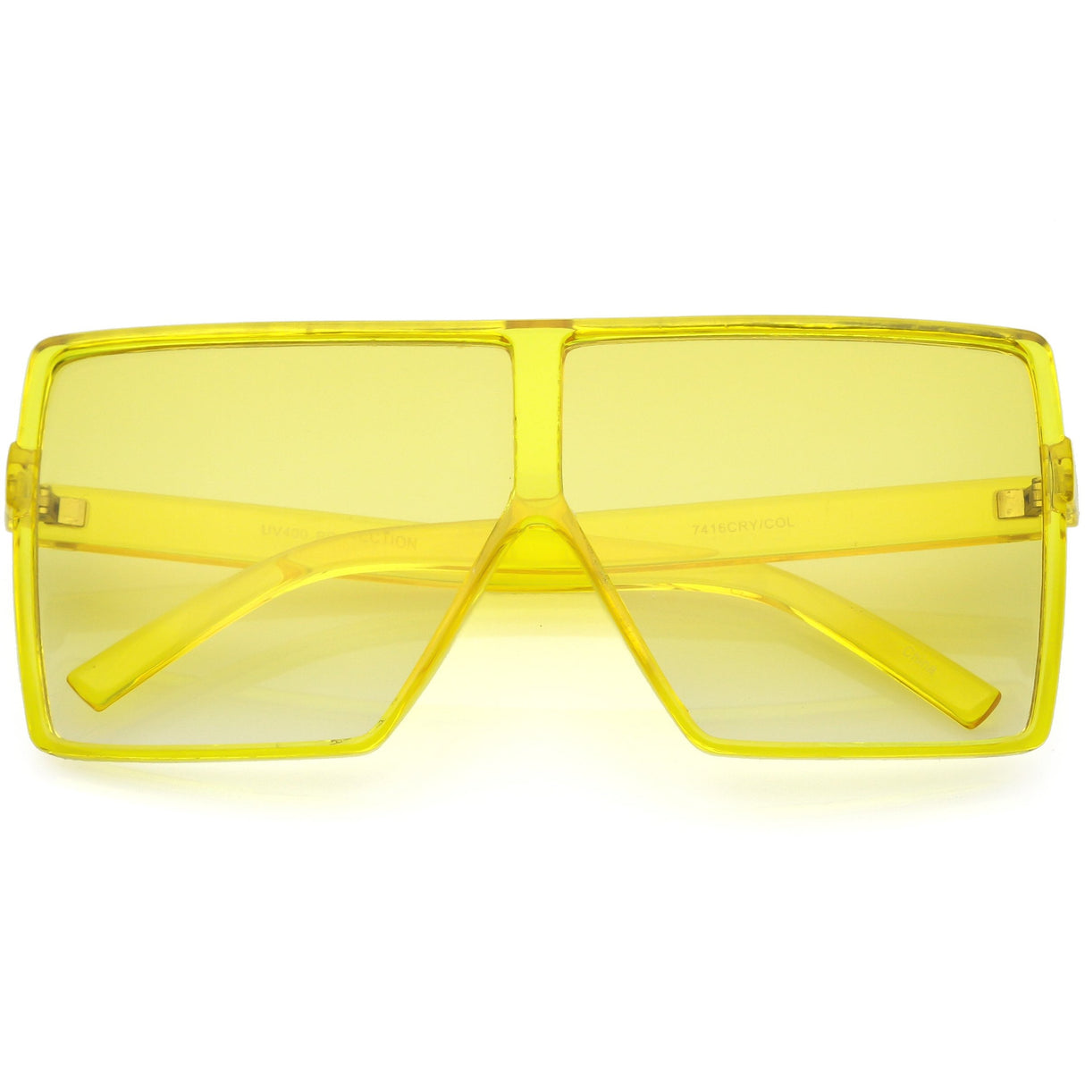 Women's Oversize Festival Color Tone Square Sunglasses C581 from zeroUV