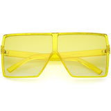 Women's Oversize Festival Color Tone Square Sunglasses C581 from zeroUV