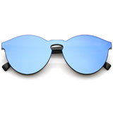 Futuristic Monoblock Mirrored Flat Lens Sunglasses C123 from zeroUV