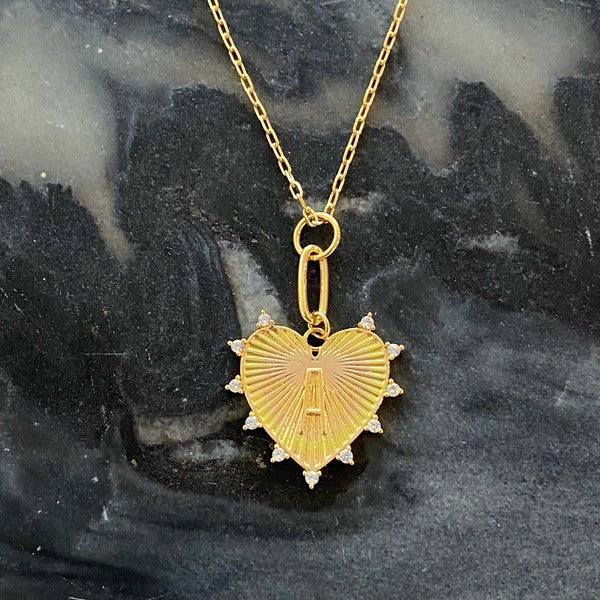 Clip Hanging Initial Heart Necklace from My Pampered Life Seattle