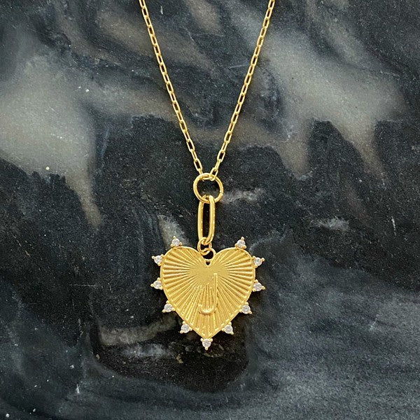 Clip Hanging Initial Heart Necklace from My Pampered Life Seattle