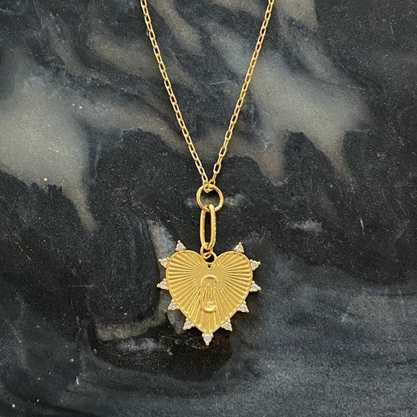 Clip Hanging Initial Heart Necklace from My Pampered Life Seattle