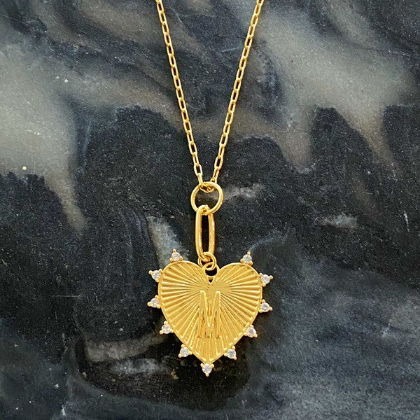 Clip Hanging Initial Heart Necklace from My Pampered Life Seattle