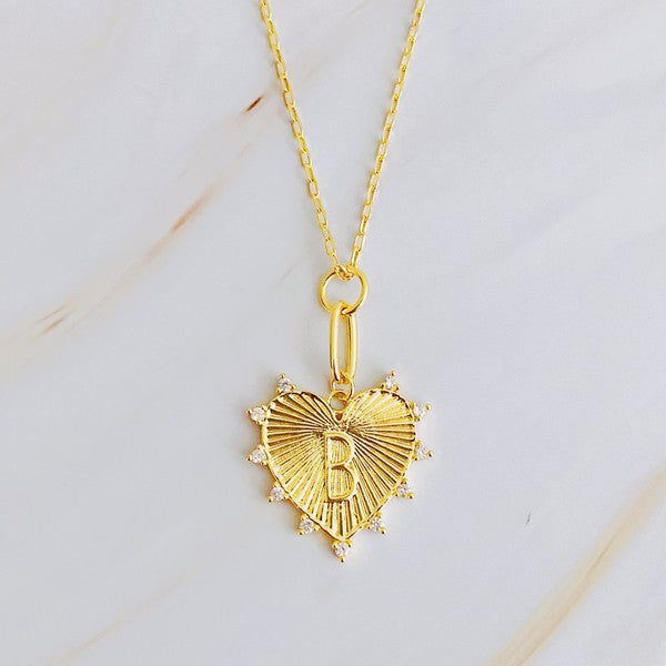 Clip Hanging Initial Heart Necklace from My Pampered Life Seattle