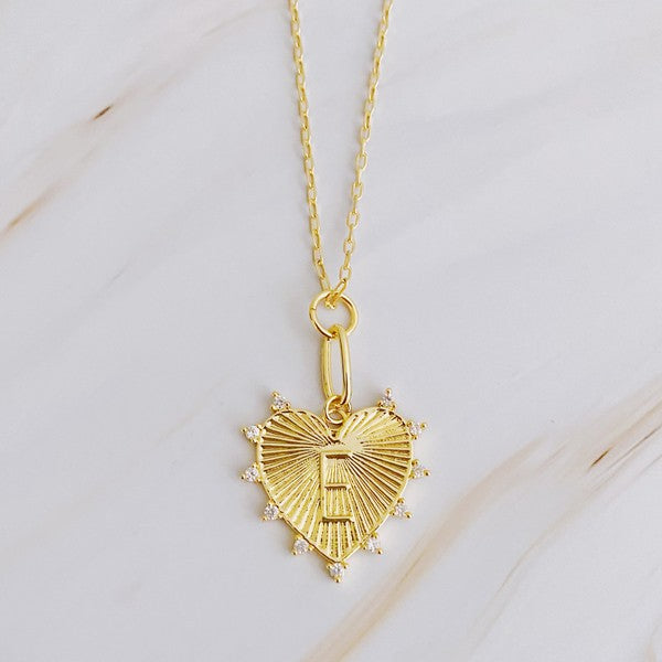 Clip Hanging Initial Heart Necklace from My Pampered Life Seattle