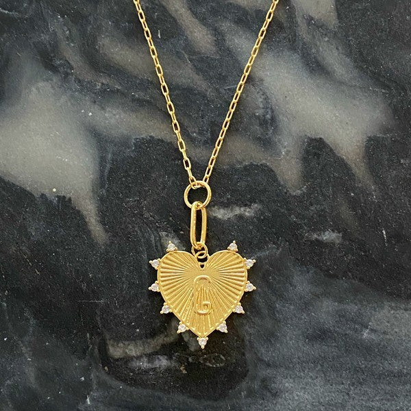 Clip Hanging Initial Heart Necklace from My Pampered Life Seattle