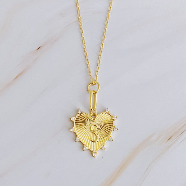 Clip Hanging Initial Heart Necklace from My Pampered Life Seattle