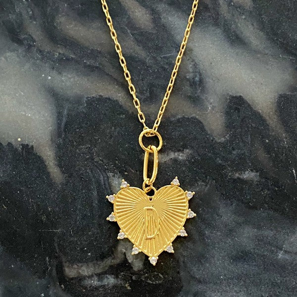Clip Hanging Initial Heart Necklace from My Pampered Life Seattle