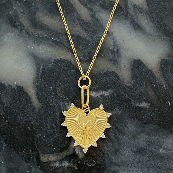 Clip Hanging Initial Heart Necklace from My Pampered Life Seattle