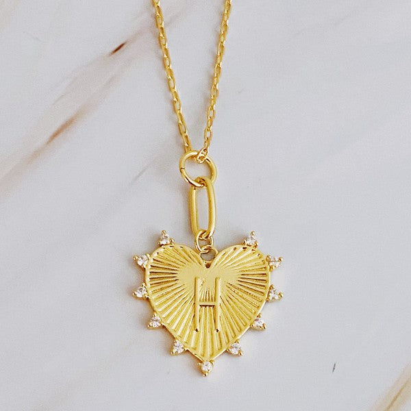 Clip Hanging Initial Heart Necklace from My Pampered Life Seattle