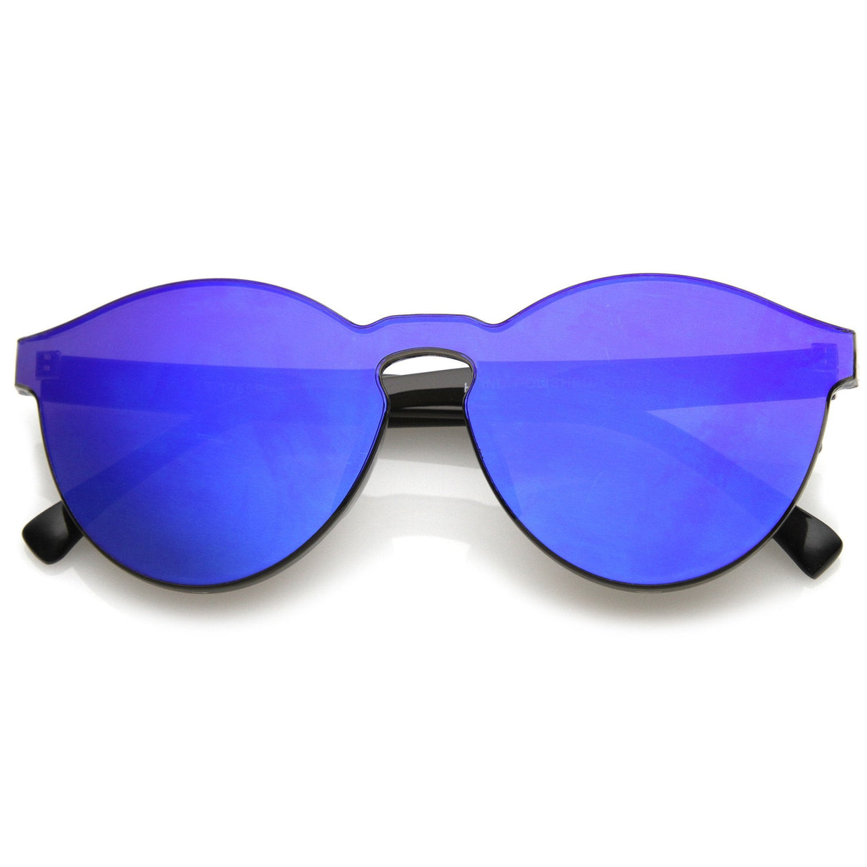 Futuristic Monoblock Mirrored Flat Lens Sunglasses C123 from zeroUV